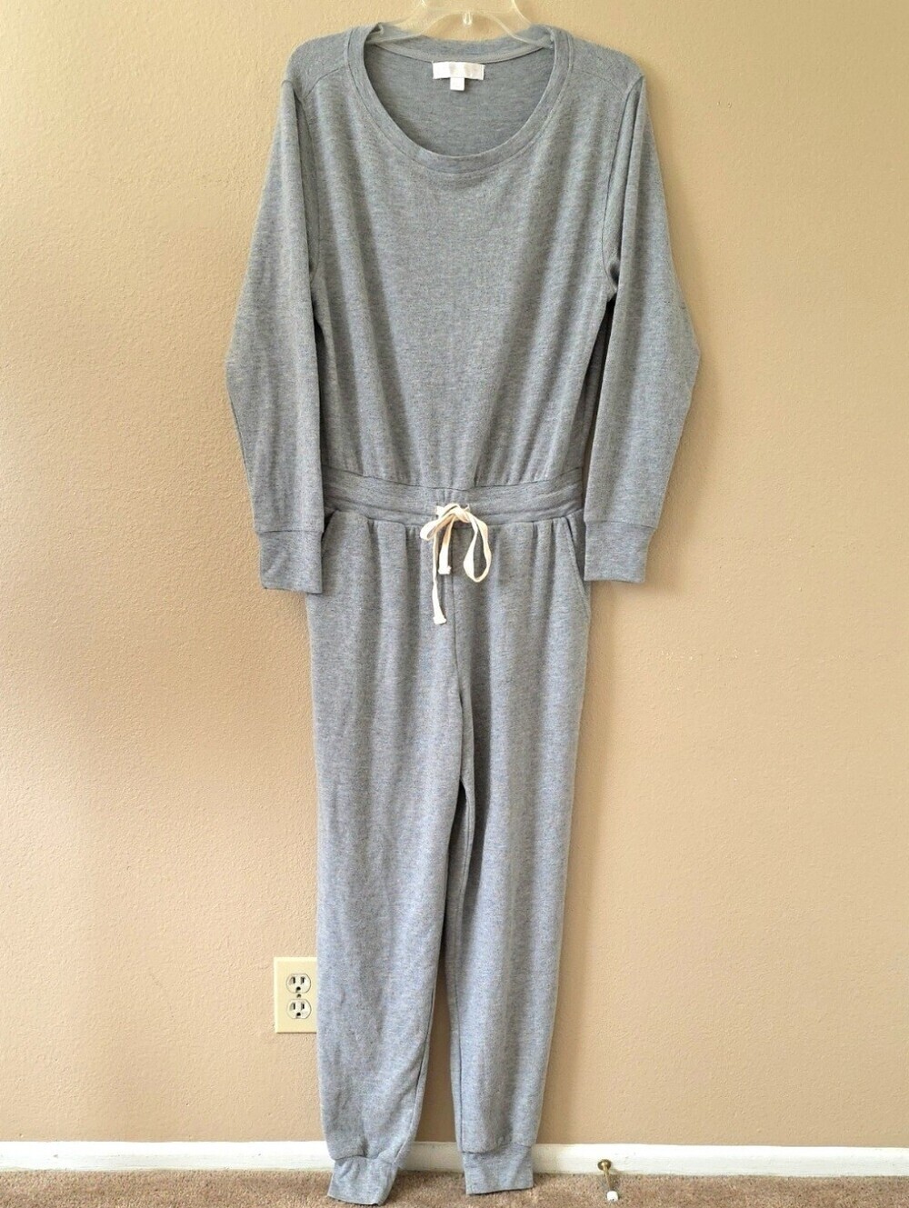 Spiritual Gangster Womens Gray Long Sleeve Jumpsuit - Size Small